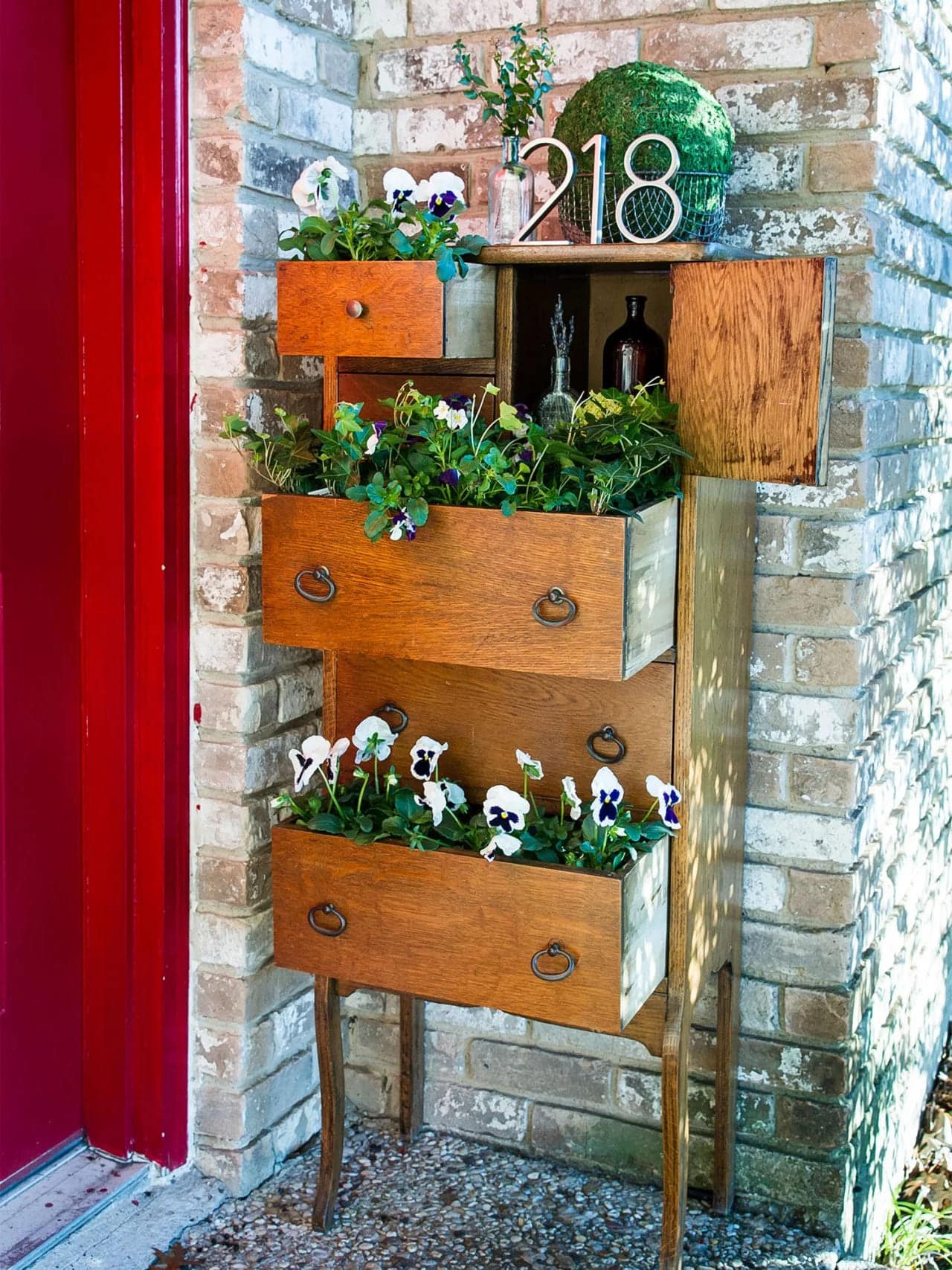 old dresser garden ideas