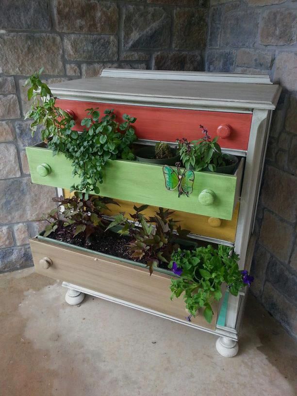 old dresser garden ideas