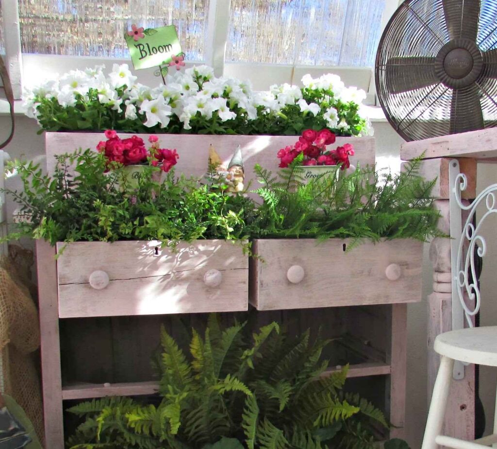 old dresser garden ideas